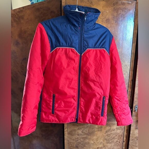 Red and Blue vintage retro Jacket - Picture 1 of 6